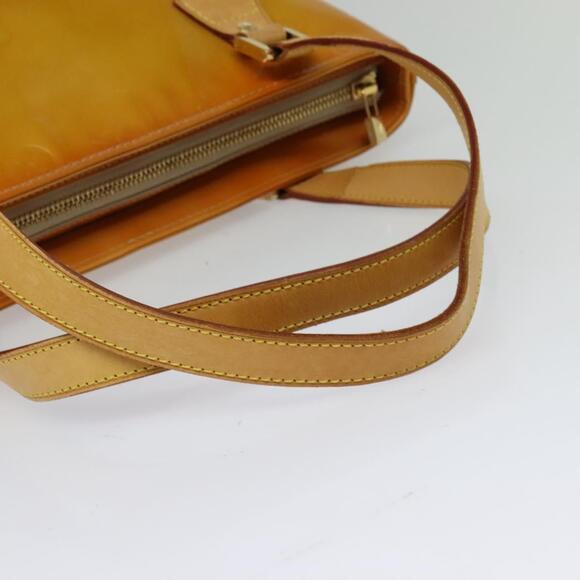 LOUIS VUITTON Monogram Vernis Houston Hand Bag Beige M91004 - Picture 7 of 16